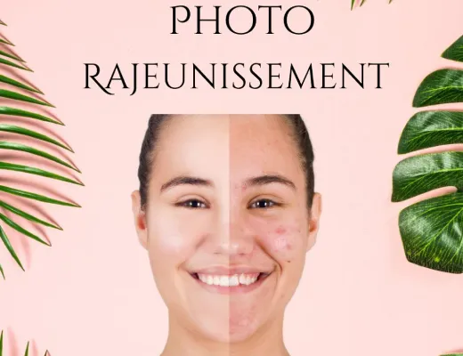 Photo rajeunissement peau éclatante