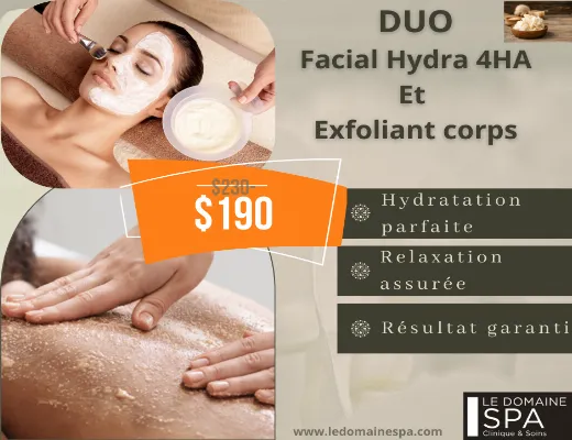 facial hydra 4HA et exfoliant